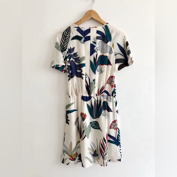 NWT $395 Tory Burch Anatolie Silk Floral Dress - Picture 10 of 11